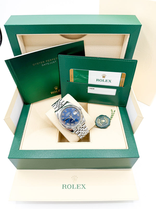 Datejust Blu Romanian Dial 36mm